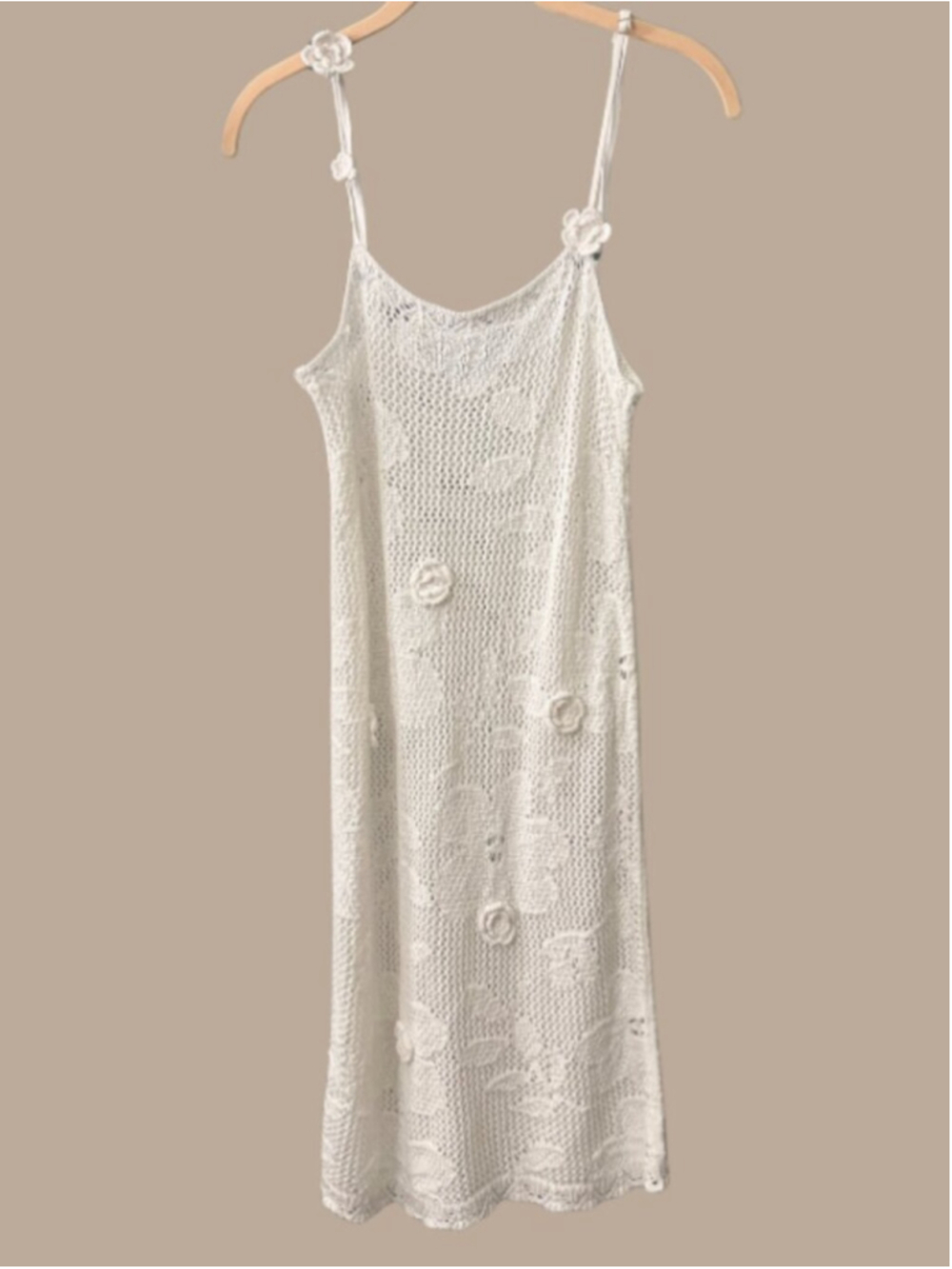 Wild Fable White Knit Cover-Up Dress